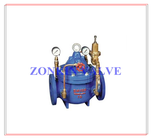 Cast Ductile Iron WCB Pressure Reducing Valve For Water Control PN10 16 25