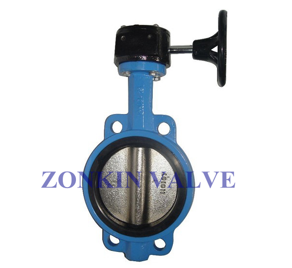 Cast Iron Ductile Carbon Steel SS Wafer Butterfly Valve PN16 Class 150