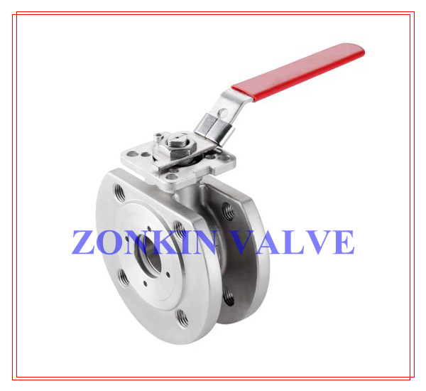 CF8 CF8M Wafer Ball Valve DN50 80 100 PN16 25